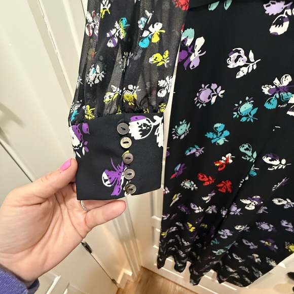 🔥HP🔥DVF Diane von Furstenberg ARABELLA Silk Jumpsuit Daisy Buds. Size 2 NWOT - Picture 10 of 16